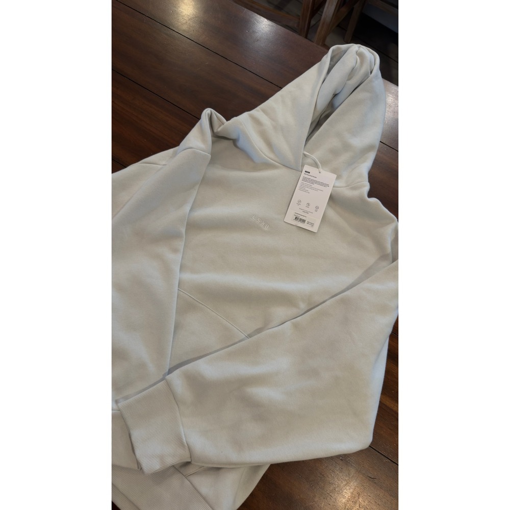 LSKD MVP Oversized Hoodie Digital Mist XS Street Fleece Lined Hood Tonal Logo - Picture 14 of 16